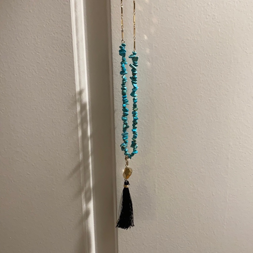 Beaded Tassel Necklace